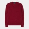 Hampshire Lambswool Jumper In Poppy - Classic Fit