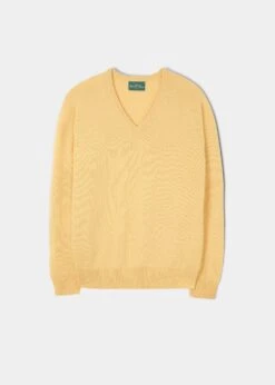 Hampshire Lambswool Jumper In Canary - Classic Fit