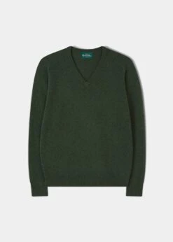 Kilsyth Men's Lambswool Jumper In Rosemary - Regular Fit