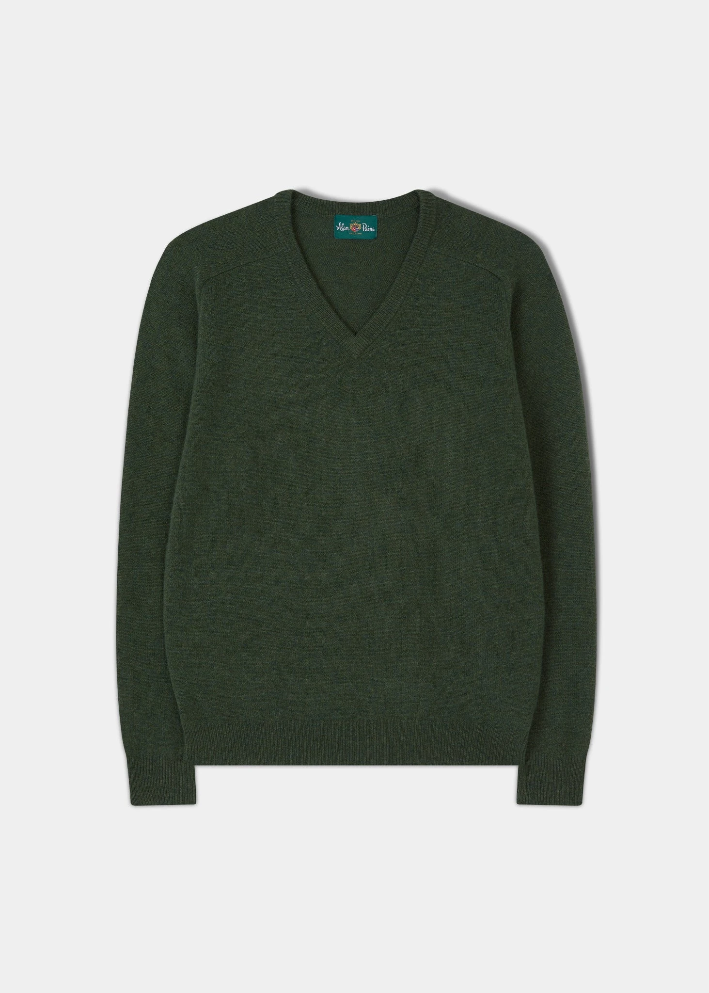 Kilsyth Men's Lambswool Jumper In Rosemary - Regular Fit 1 Kilsyth Men's Lambswool Jumper In Rosemary - Regular Fit