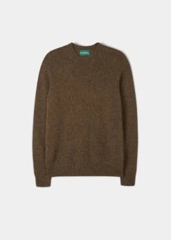 Kinnadie Supersoft Shetland Scots Pine Jumper - Regular Fit