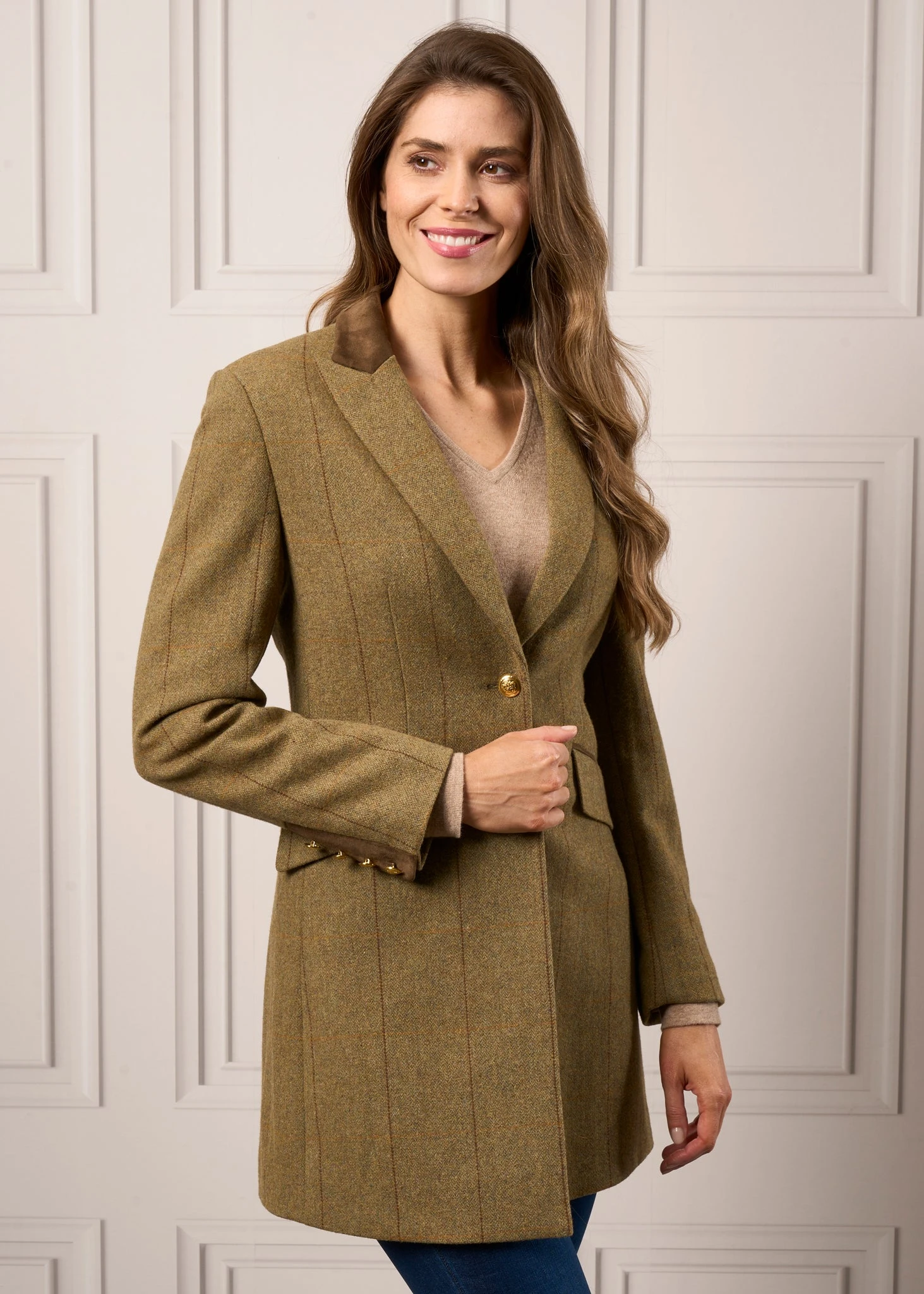 Combrook Ladies Mid-Thigh Coat In Grove - Regular Fit 6 Combrook Ladies Mid-Thigh Coat In Grove - Regular Fit - Image 6