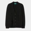 Cornwall Lambswool Cardigan In Black - Classic Fit