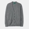 Cornwall Lambswool Cardigan In Grey Mix - Classic Fit
