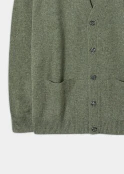 Cornwall Lambswool Cardigan In Landscape - Classic Fit 5 Cornwall Lambswool Cardigan In Landscape - Classic Fit -Alan Paine Fashion Store Lambswool Cardigan Landscape 2