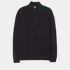 Sutherland Lambswool 1/4 Zip Jumper In Navy - Regular Fit