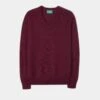 Kilsyth Men's Lambswool Jumper In Bordeaux - Regular Fit