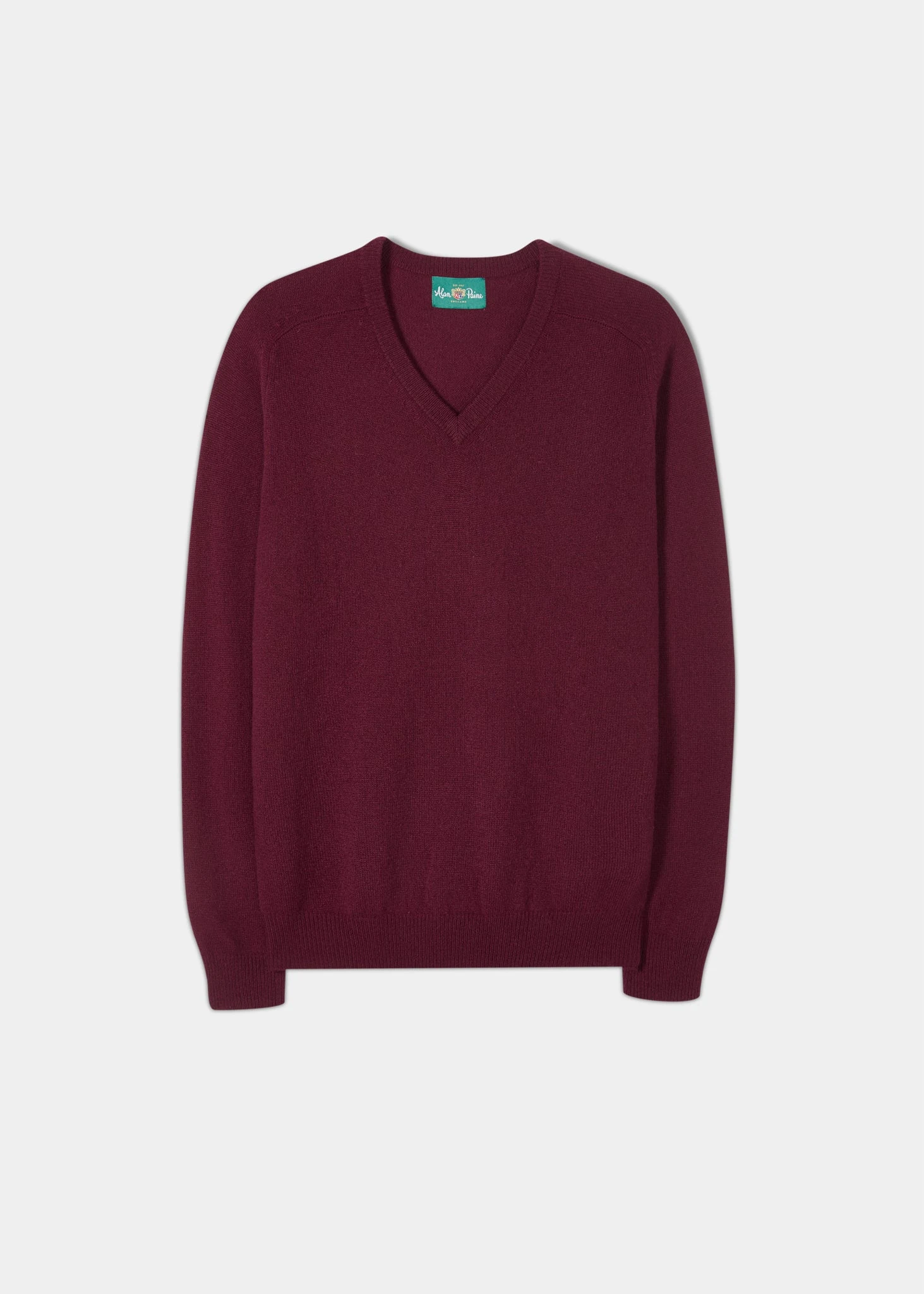 Kilsyth Men's Lambswool Jumper In Bordeaux - Regular Fit 1 Kilsyth Men's Lambswool Jumper In Bordeaux - Regular Fit