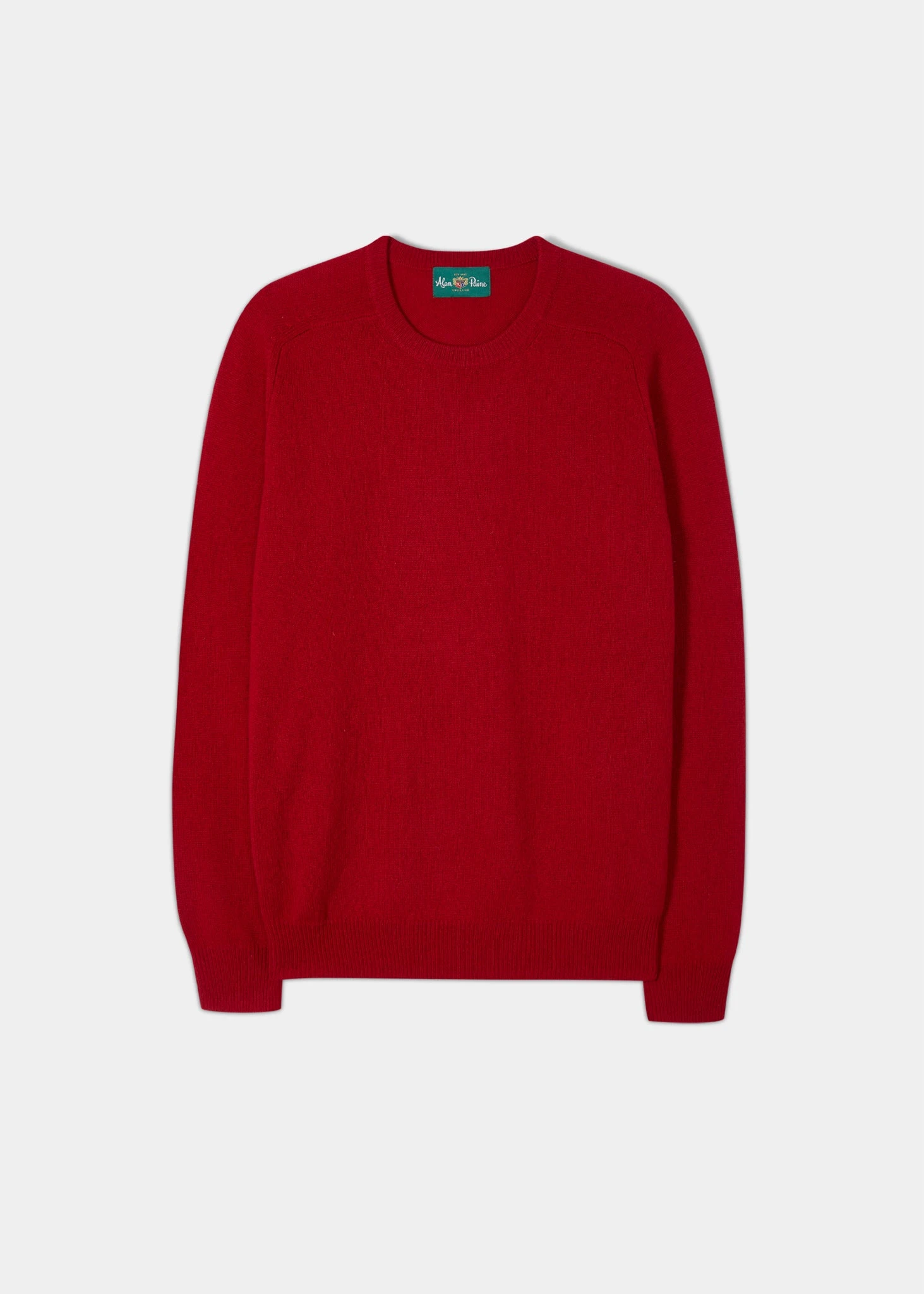 Lenzie Men's Lambswool Jumper In Dubonnet - Regular Fit 1 Lenzie Men's Lambswool Jumper In Dubonnet - Regular Fit