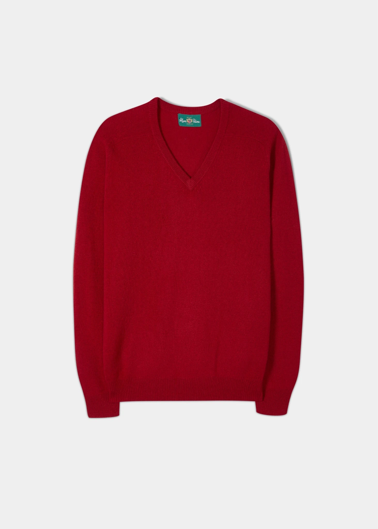 Kilsyth Men's Lambswool Jumper In Dubonnet - Regular Fit 1 Kilsyth Men's Lambswool Jumper In Dubonnet - Regular Fit