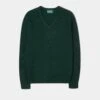Kilsyth Men's Lambswool Jumper In Tartan Green - Regular Fit