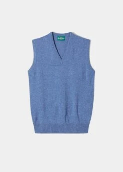 Norfolk Men's Lambswool Slipover In Jeans - Classic Fit