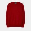 Dorset Men's Lambswool Jumper In Dubonnet - Classic Fit
