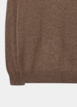 Dorset Men's Lambswool Jumper In Tobacco - Classic Fit -Alan Paine Fashion Store Lambswool Sweater Dorset Tobacco 2