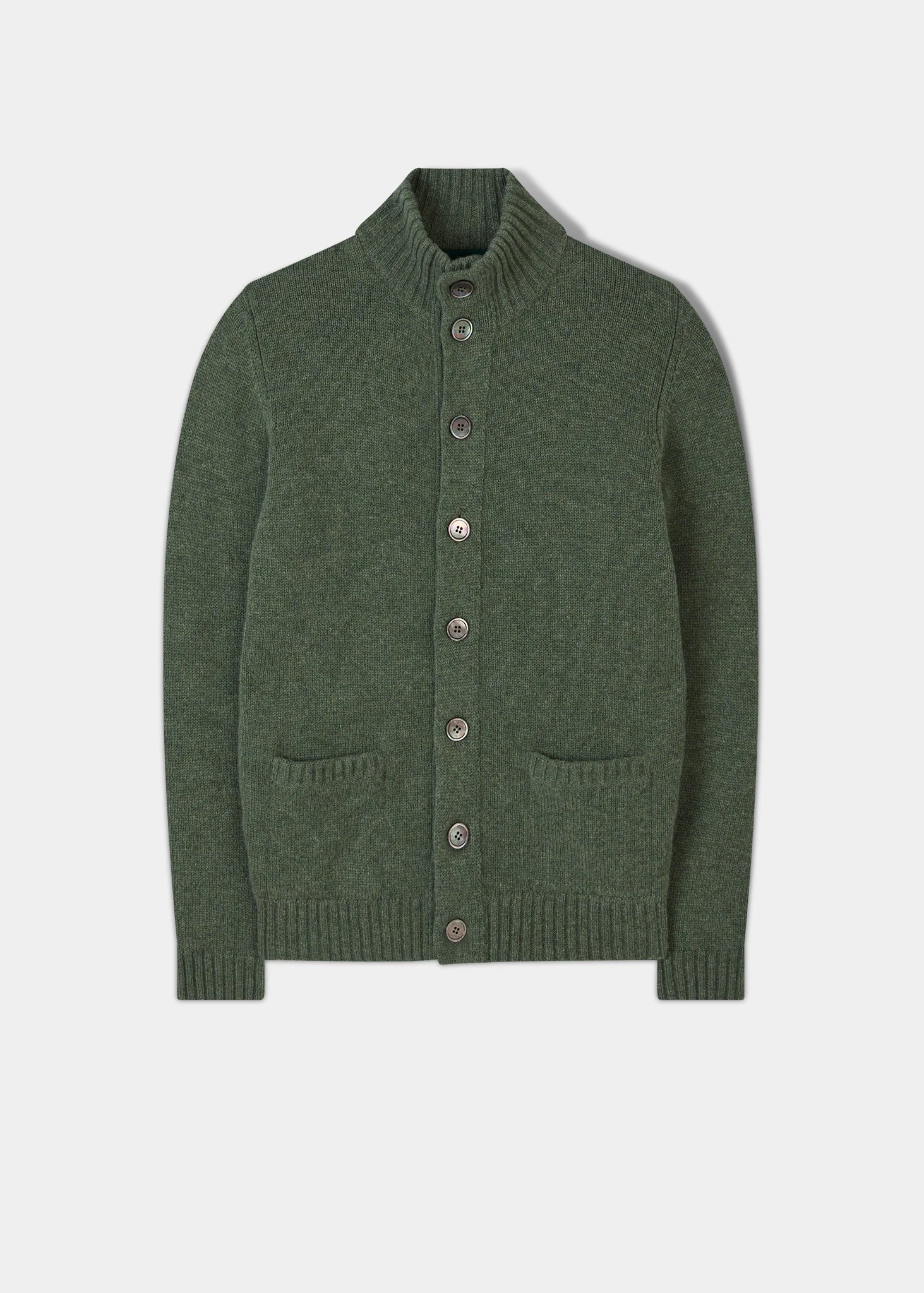 Landford Men's Lambswool Buttoned Jumper In Landscape - Regular Fit 1 Landford Men's Lambswool Buttoned Jumper In Landscape - Regular Fit