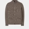 Landford Men's Lambswool Buttoned Jumper In Vole - Regular Fit