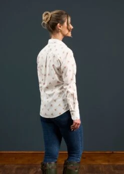 Lawen Ladies Printed Cotton Shirt - Floral Print -Alan Paine Fashion Store Lawen Ladies Printed Cotton Shirt Floral Print 3