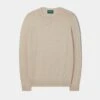 Leysmill Cotton Cashmere Jumper In Sand
