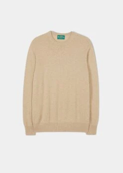 Melfort Cashmere Jumper In Linen - Regular Fit
