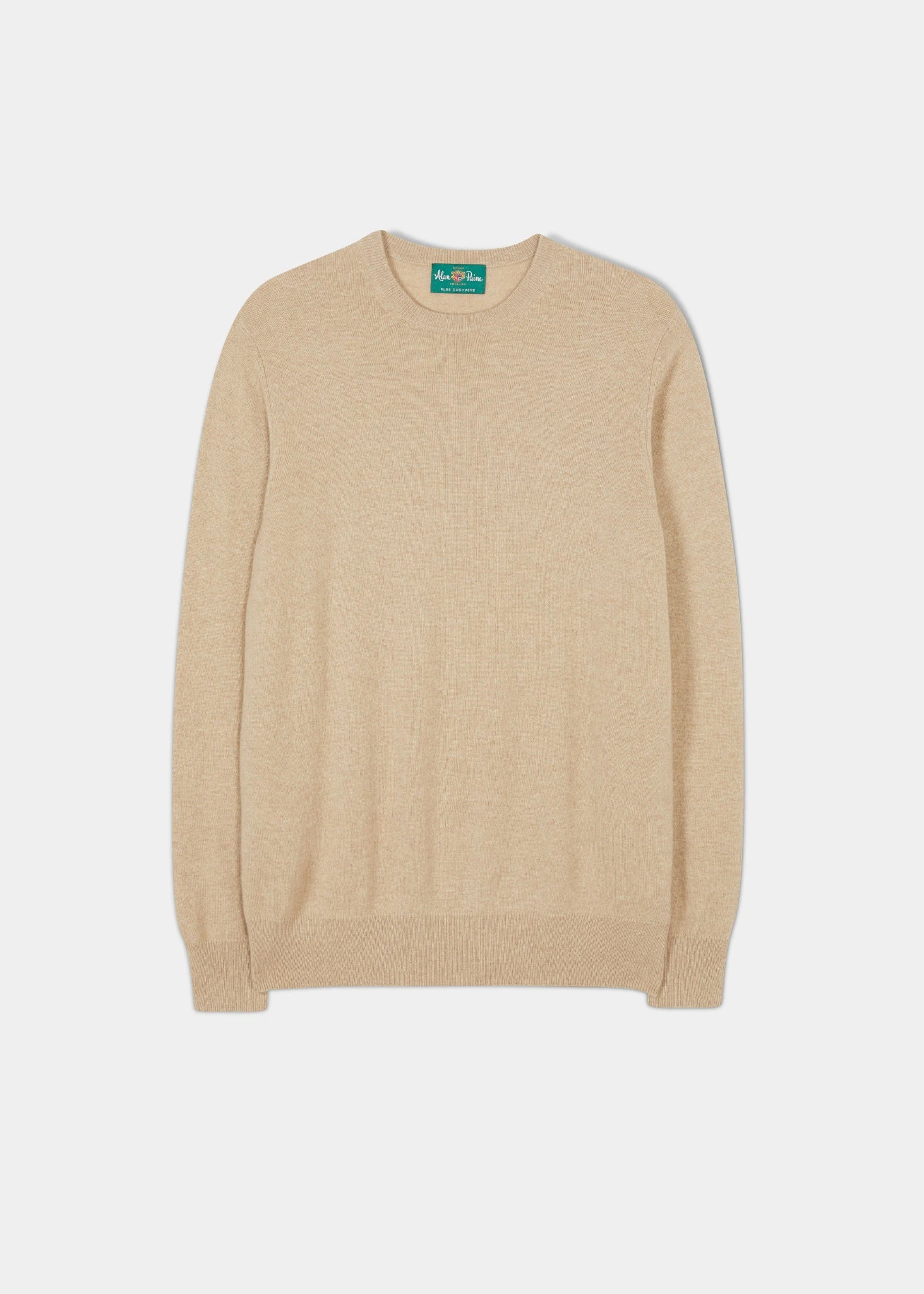 Melfort Cashmere Jumper In Linen - Regular Fit 1 Melfort Cashmere Jumper In Linen - Regular Fit