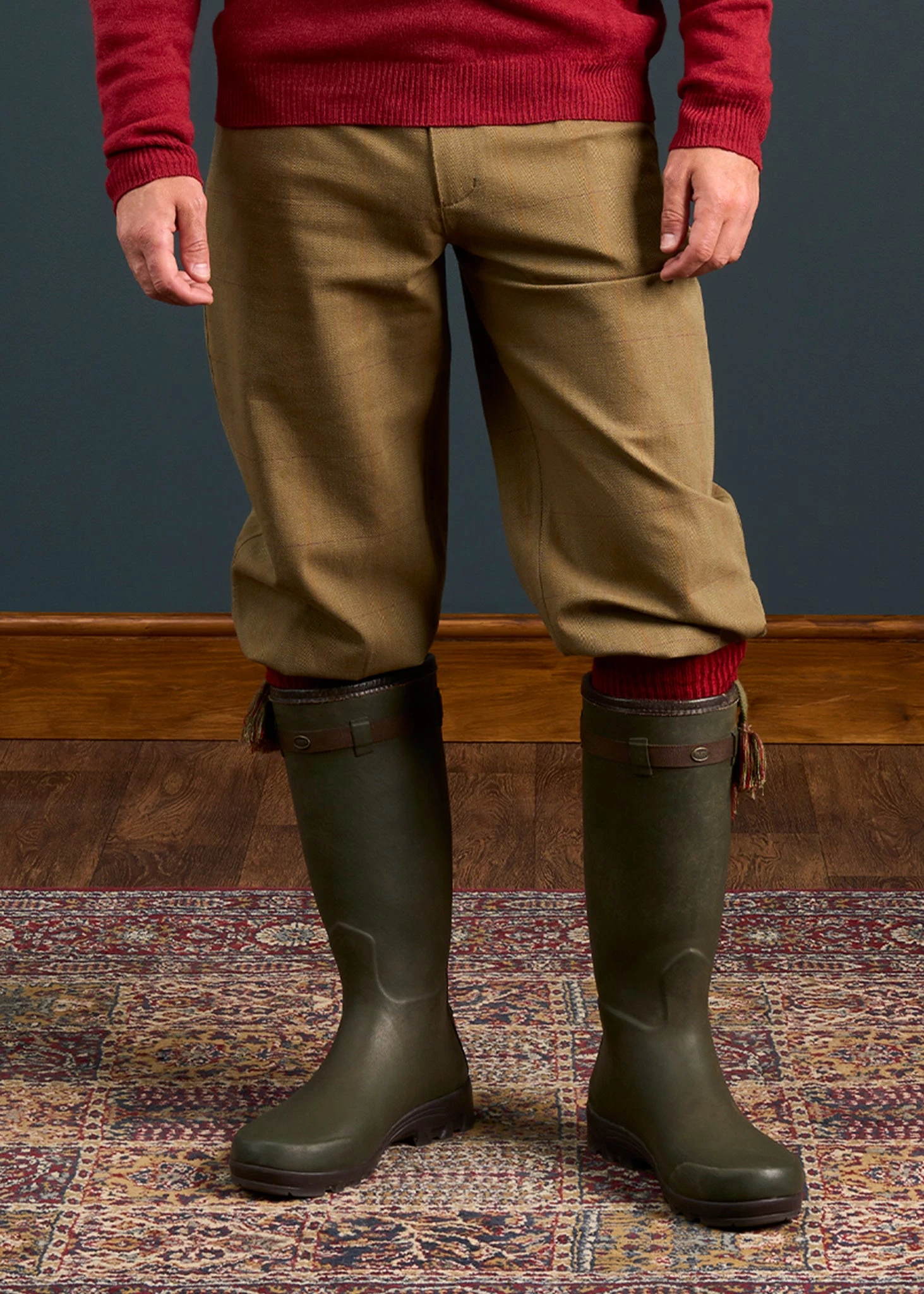 Axford Men's Lightweight Waterproof Shooting Breeks In Aspen 4 Axford Men's Lightweight Waterproof Shooting Breeks In Aspen - Image 4