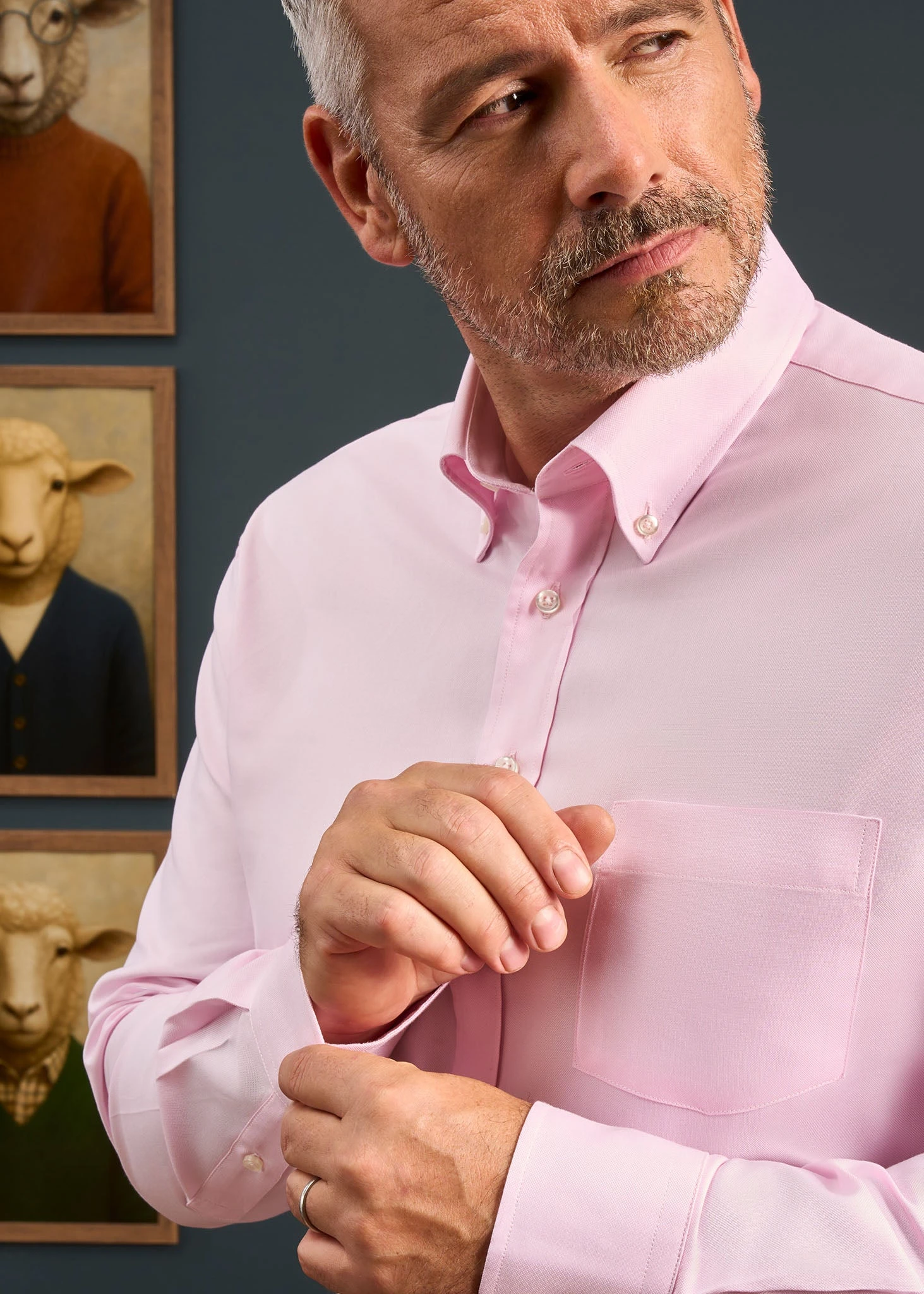 Men's Cotton Button Down Pink Shirt - Regular Fit 5 Men's Cotton Button Down Pink Shirt - Regular Fit - Image 5