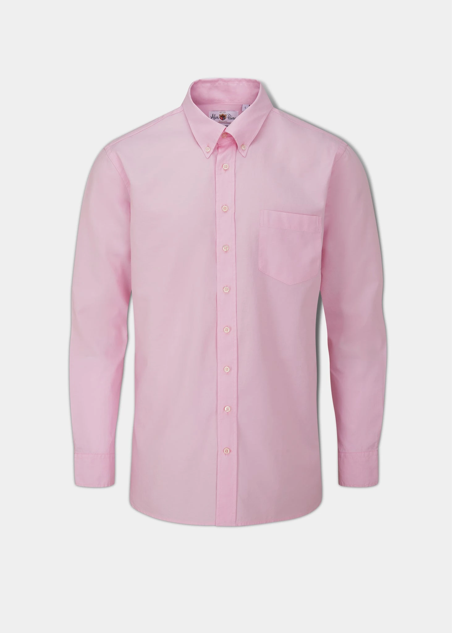 Men's Cotton Button Down Pink Shirt - Regular Fit 1 Men's Cotton Button Down Pink Shirt - Regular Fit