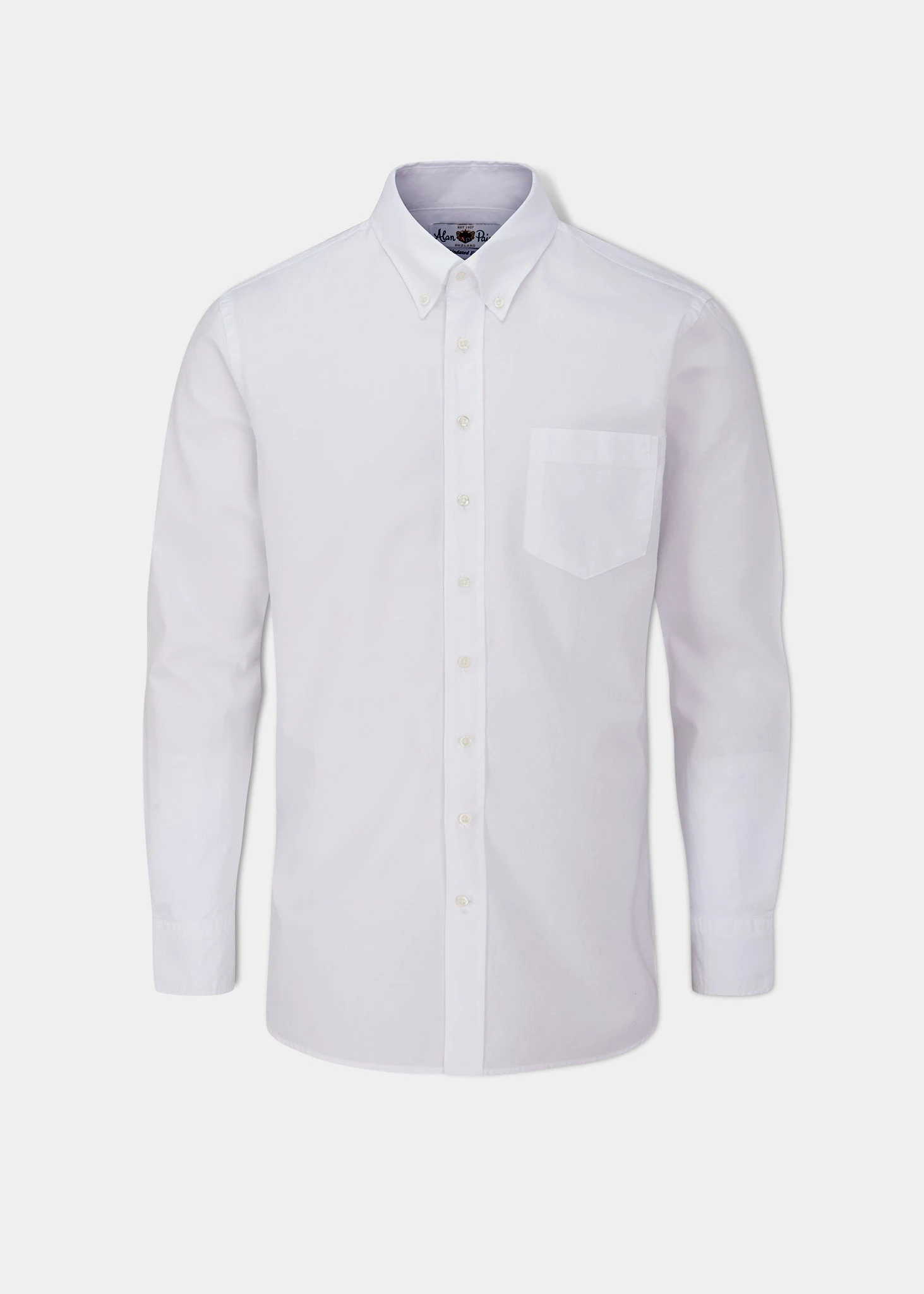 Men's Cotton Button Down White Shirt - Regular Fit 1 Men's Cotton Button Down White Shirt - Regular Fit
