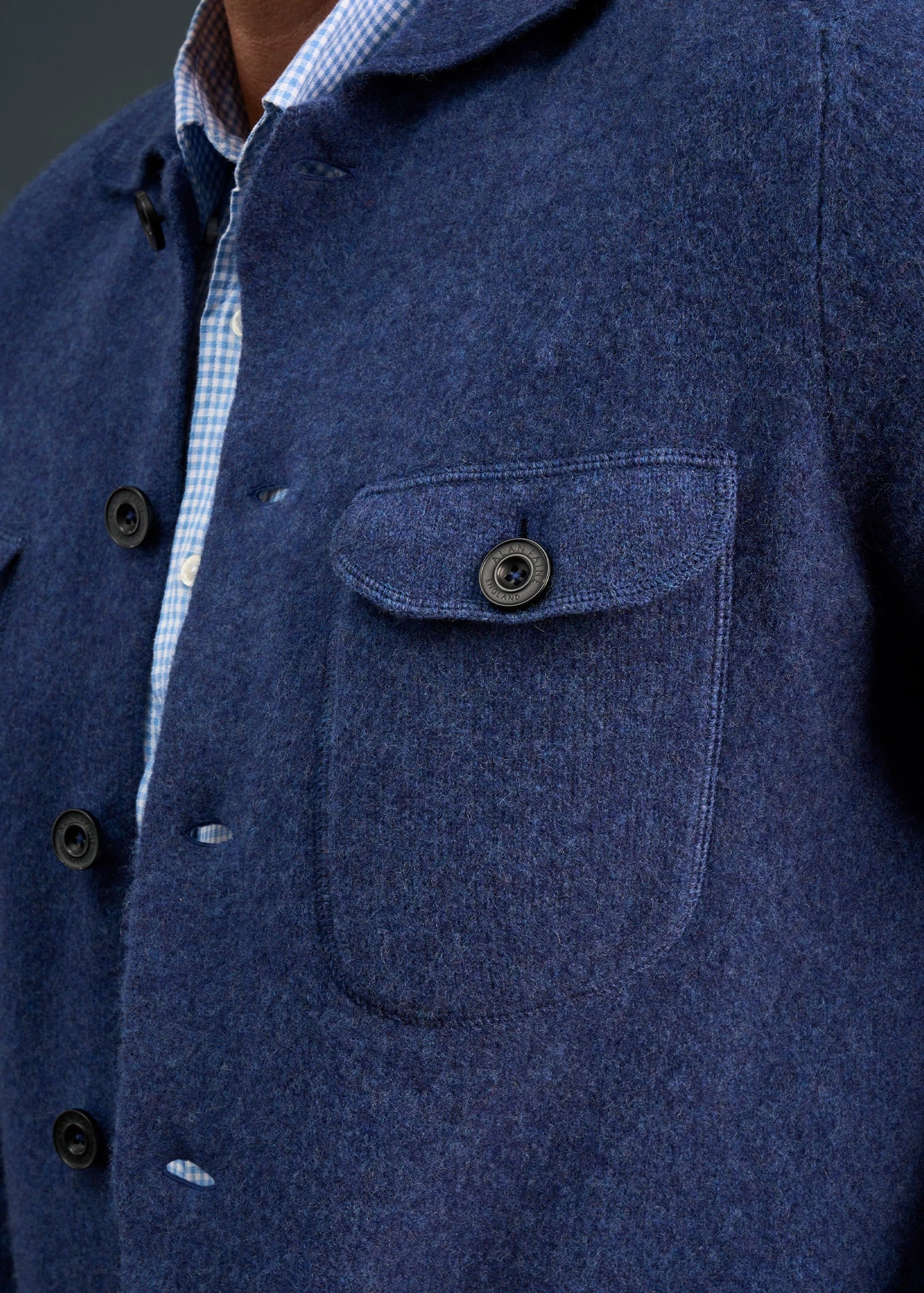 Ferndale Men's Knitted Lambswool Shirt In Rhapsody - Regular Fit 3 Ferndale Men's Knitted Lambswool Shirt In Rhapsody - Regular Fit - Image 3