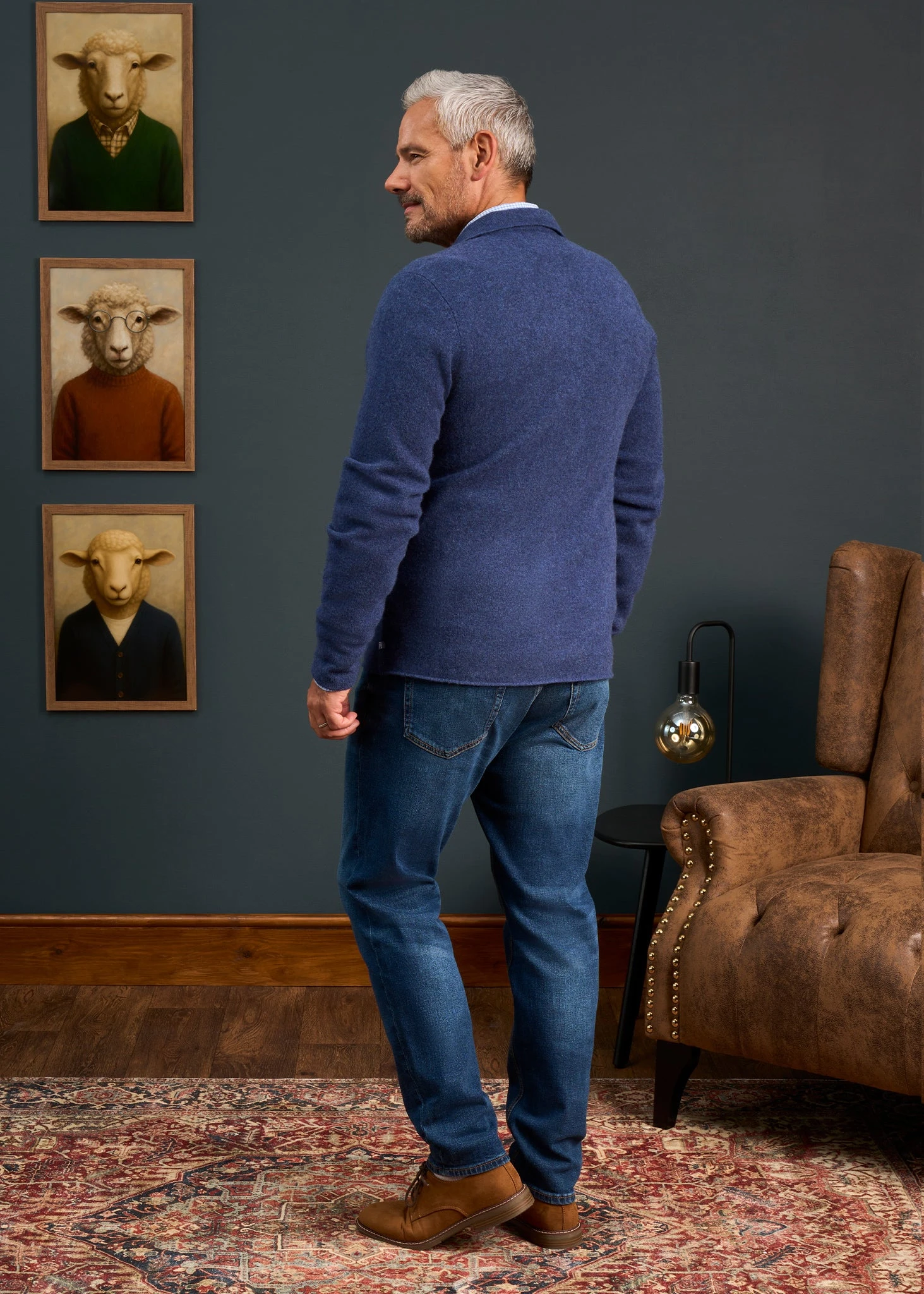 Ferndale Men's Knitted Lambswool Shirt In Rhapsody - Regular Fit 6 Ferndale Men's Knitted Lambswool Shirt In Rhapsody - Regular Fit - Image 6