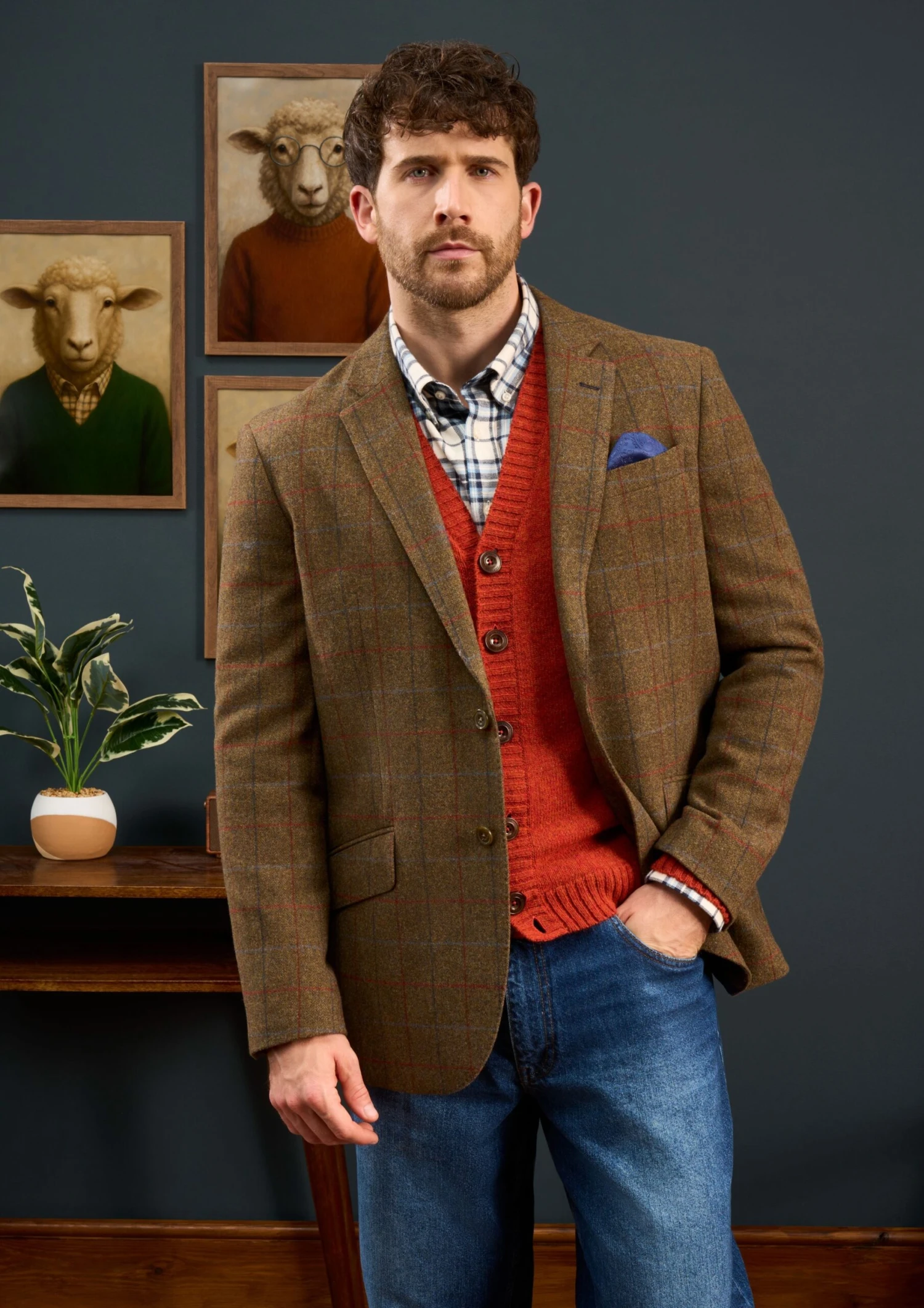Surrey Tweed Lined Blazer In Hawkswood - Regular Fit 2 Surrey Tweed Lined Blazer In Hawkswood - Regular Fit - Image 2