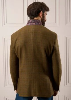Surrey Tweed Lined Blazer In Moor - Regular Fit 11 Surrey Tweed Lined Blazer In Moor - Regular Fit -Alan Paine Fashion Store Mens Tweed Blazer Surry Moorland 5