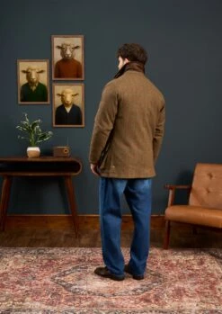 Surrey Waterproof Tweed Coat In Hawkswood - Shooting Fit 11 Surrey Waterproof Tweed Coat In Hawkswood - Shooting Fit -Alan Paine Fashion Store Mens Tweed Coat Green Check 5 fotor 2025090891017