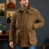 Surrey Waterproof Tweed Coat In Hawkswood - Shooting Fit