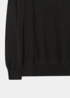 Radstone Men's Merino Wool Jumper In Black - Regular Fit 5 Radstone Men's Merino Wool Jumper In Black - Regular Fit -Alan Paine Fashion Store Merino Wool Jumper Black 2