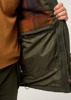 Milwood Men's Waterproof Shooting Coat In Olive - Shooting Fit -Alan Paine Fashion Store Milwood Mens Waterproof Shooting Coat Olive 4