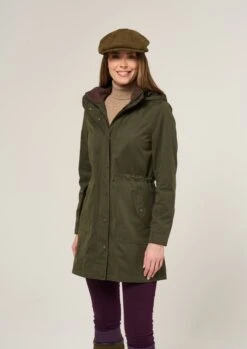 Milwood Women's Olive Jacket - Regular Fit 10 Milwood Women's Olive Jacket - Regular Fit -Alan Paine Fashion Store Milwood Womens Waterproof Coat Olive 5