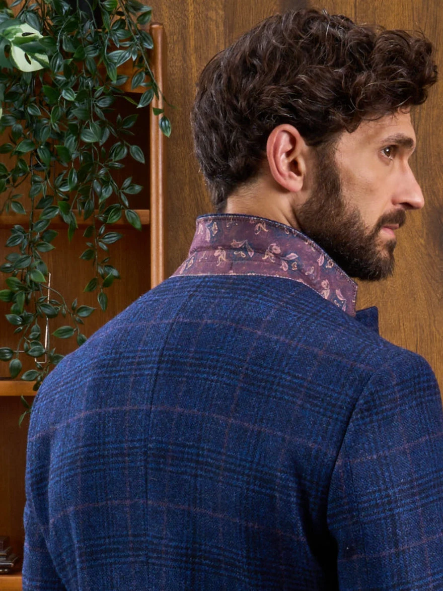 Surrey Tweed Lined Blazer In Navy Check - Regular Fit 5 Surrey Tweed Lined Blazer In Navy Check - Regular Fit - Image 5