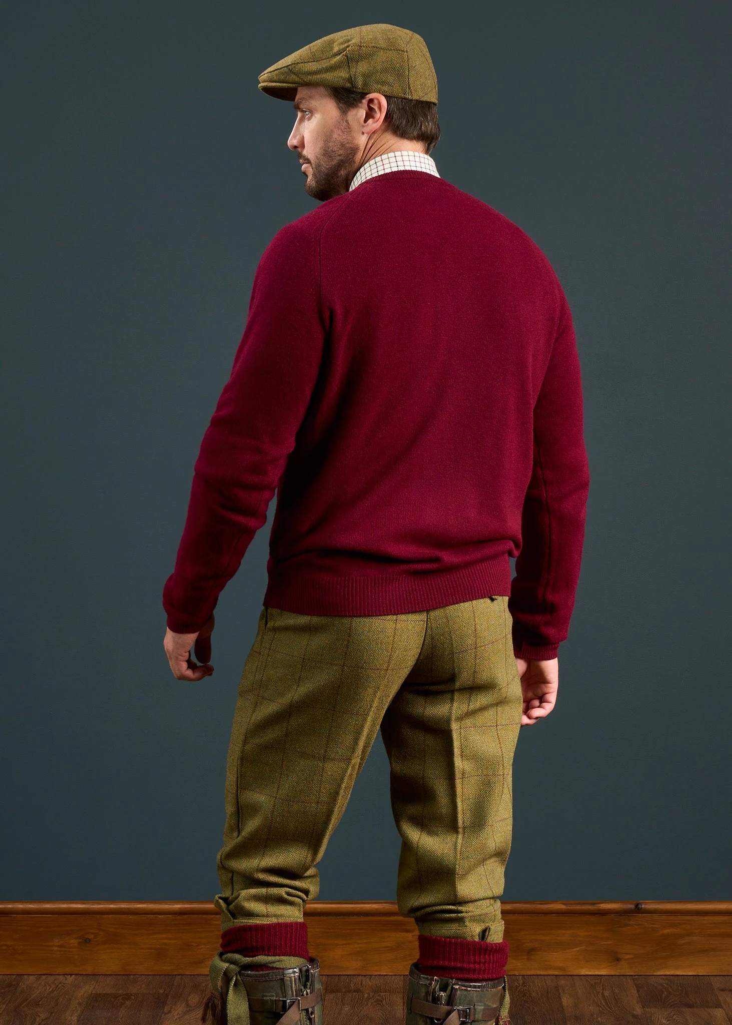 Rutland Men's Tweed Shooting Breeks In Lichen 6 Rutland Men's Tweed Shooting Breeks In Lichen - Image 6