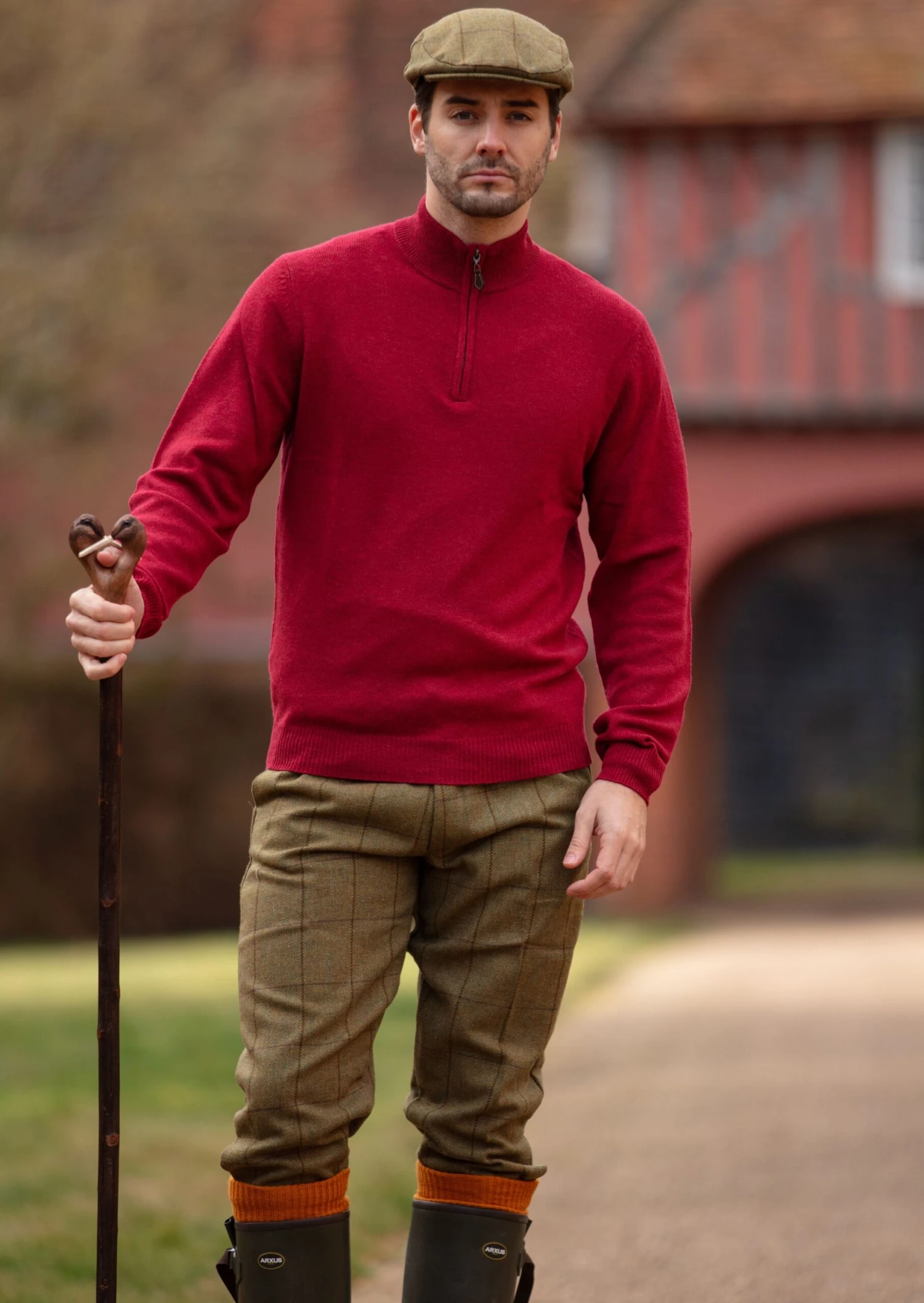 Rutland Men's Tweed Shooting Breeks In Lichen 3 Rutland Men's Tweed Shooting Breeks In Lichen - Image 3