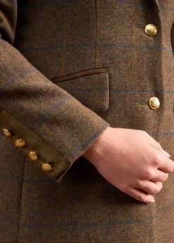 Surrey Ladies Mid-Thigh Tweed Coat In Seabrook - Regular Fit -Alan Paine Fashion Store Surrey Ladies Mid Thigh Coat Seabrook 2