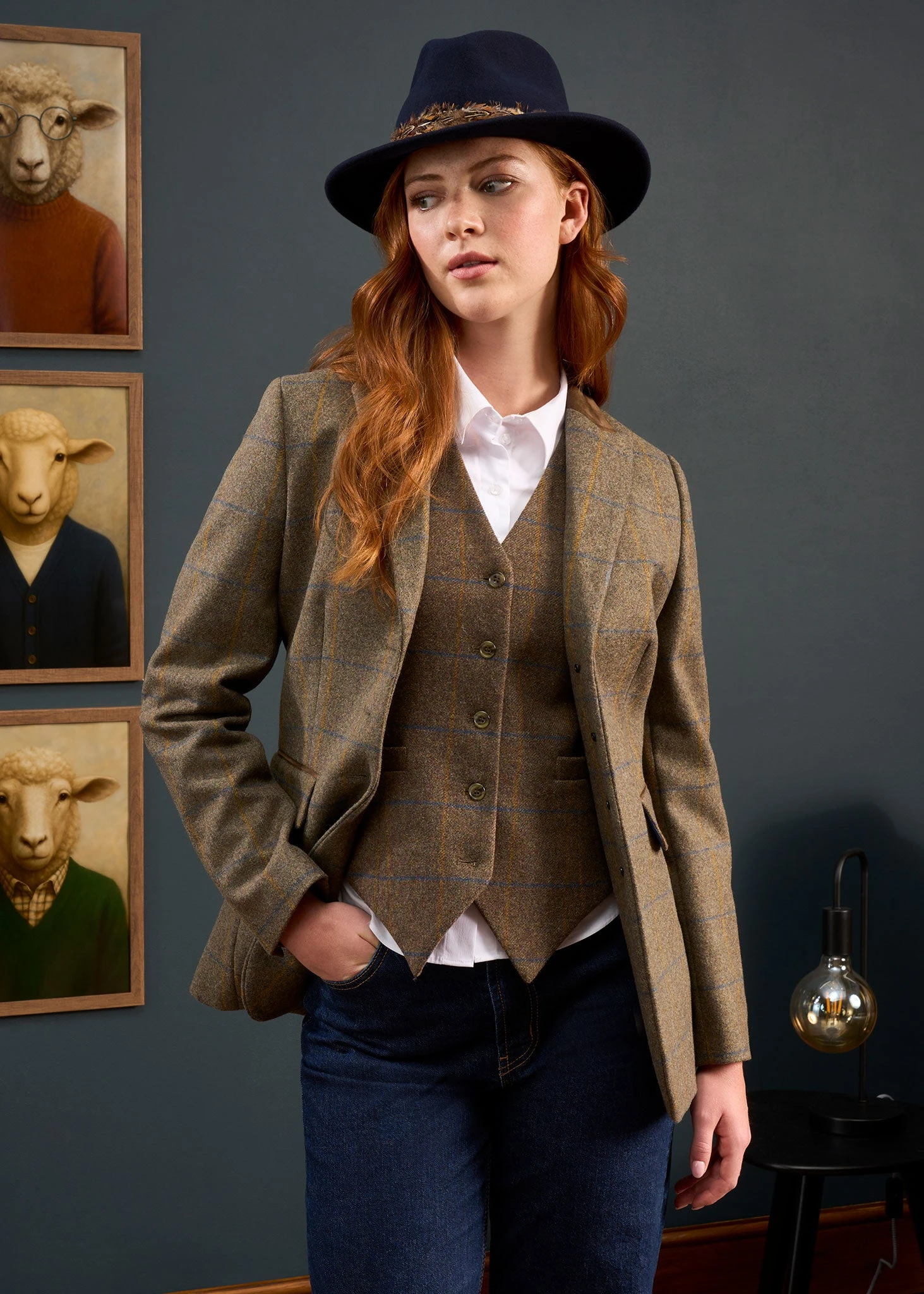 Surrey Ladies Tweed Blazer In Seabrook - Regular Fit 2 Surrey Ladies Tweed Blazer In Seabrook - Regular Fit - Image 2