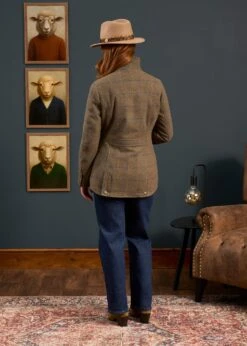 Surrey Ladies Tweed Coat In Seabrook - Regular Fit -Alan Paine Fashion Store Surrey Ladies Tweed Coat Seabrook 2