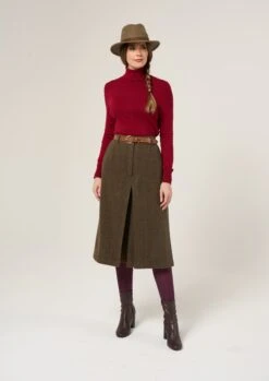 Surrey Ladies Tweed Culottes In Hemlock -Alan Paine Fashion Store Surrey Ladies Tweed Culottes Hemlock 1
