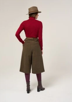 Surrey Ladies Tweed Culottes In Hemlock -Alan Paine Fashion Store Surrey Ladies Tweed Culottes Hemlock 3