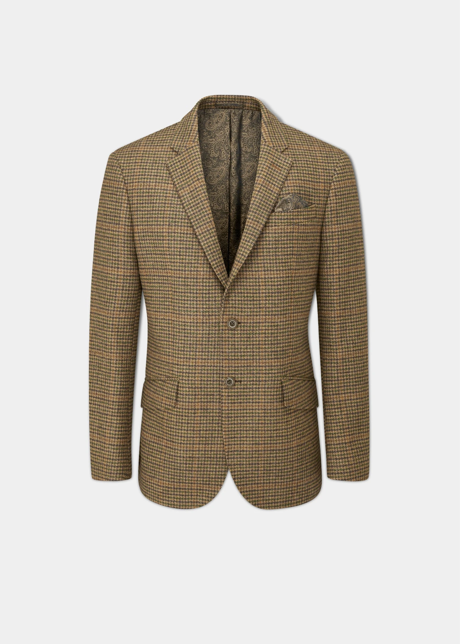 Surrey Tweed Lined Blazer In Sycamore - Regular Fit 1 Surrey Tweed Lined Blazer In Sycamore - Regular Fit