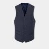 Surrey Men's Tweed Lined Country Waistcoat In Blue - Regular Fit