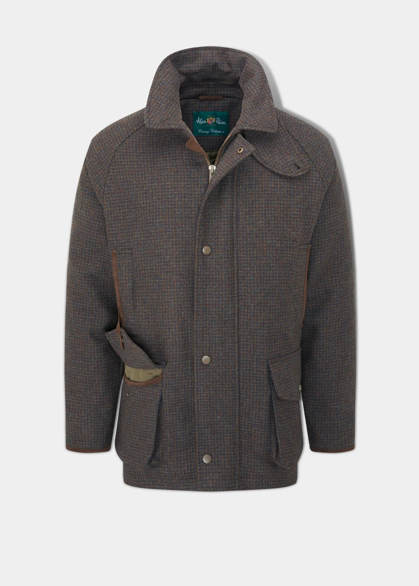 Surrey Waterproof Tweed Coat In Bramble - Shooting Fit 3 Surrey Waterproof Tweed Coat In Bramble - Shooting Fit - Image 3