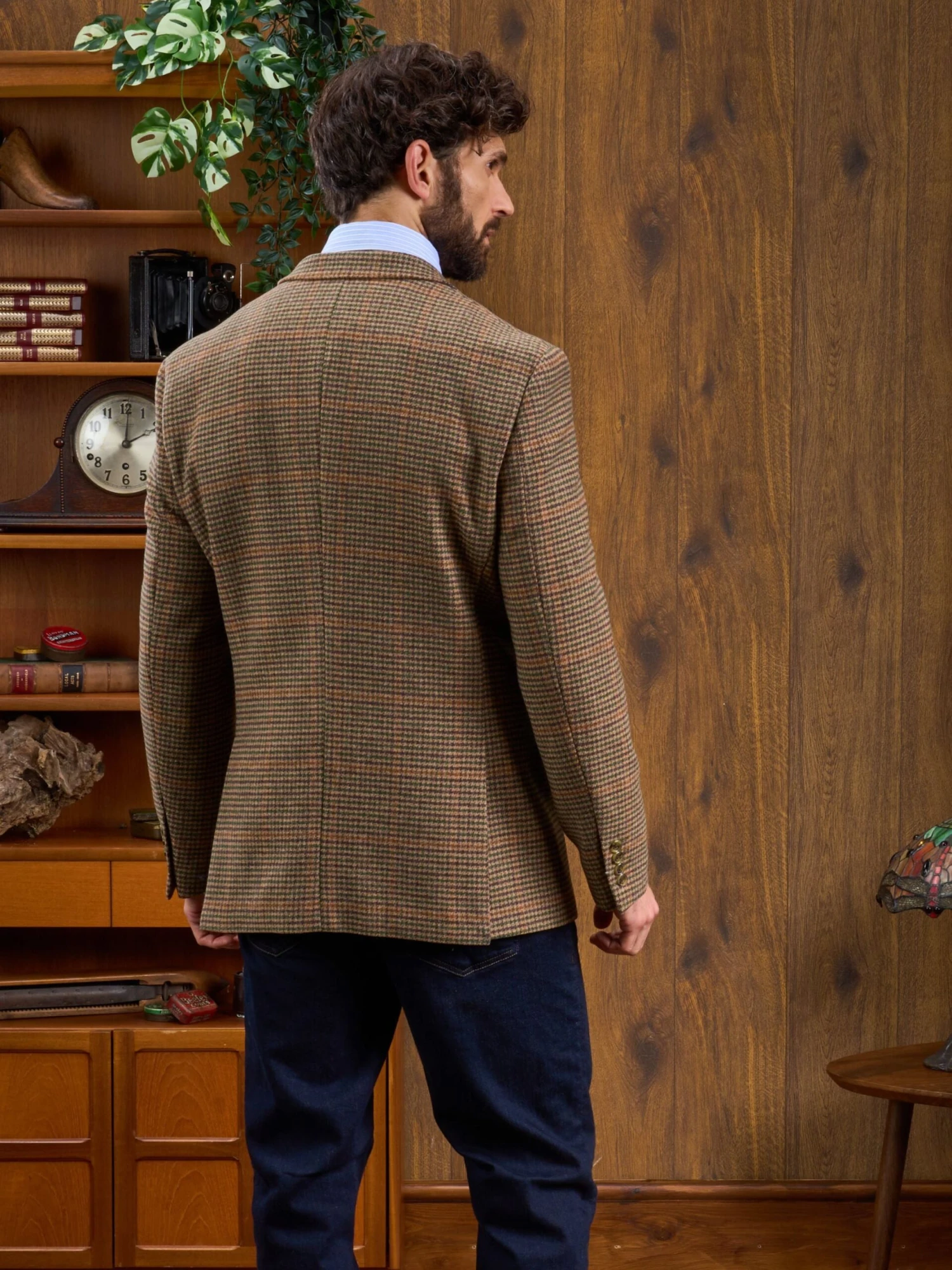 Surrey Tweed Lined Blazer In Sycamore - Regular Fit 4 Surrey Tweed Lined Blazer In Sycamore - Regular Fit - Image 4