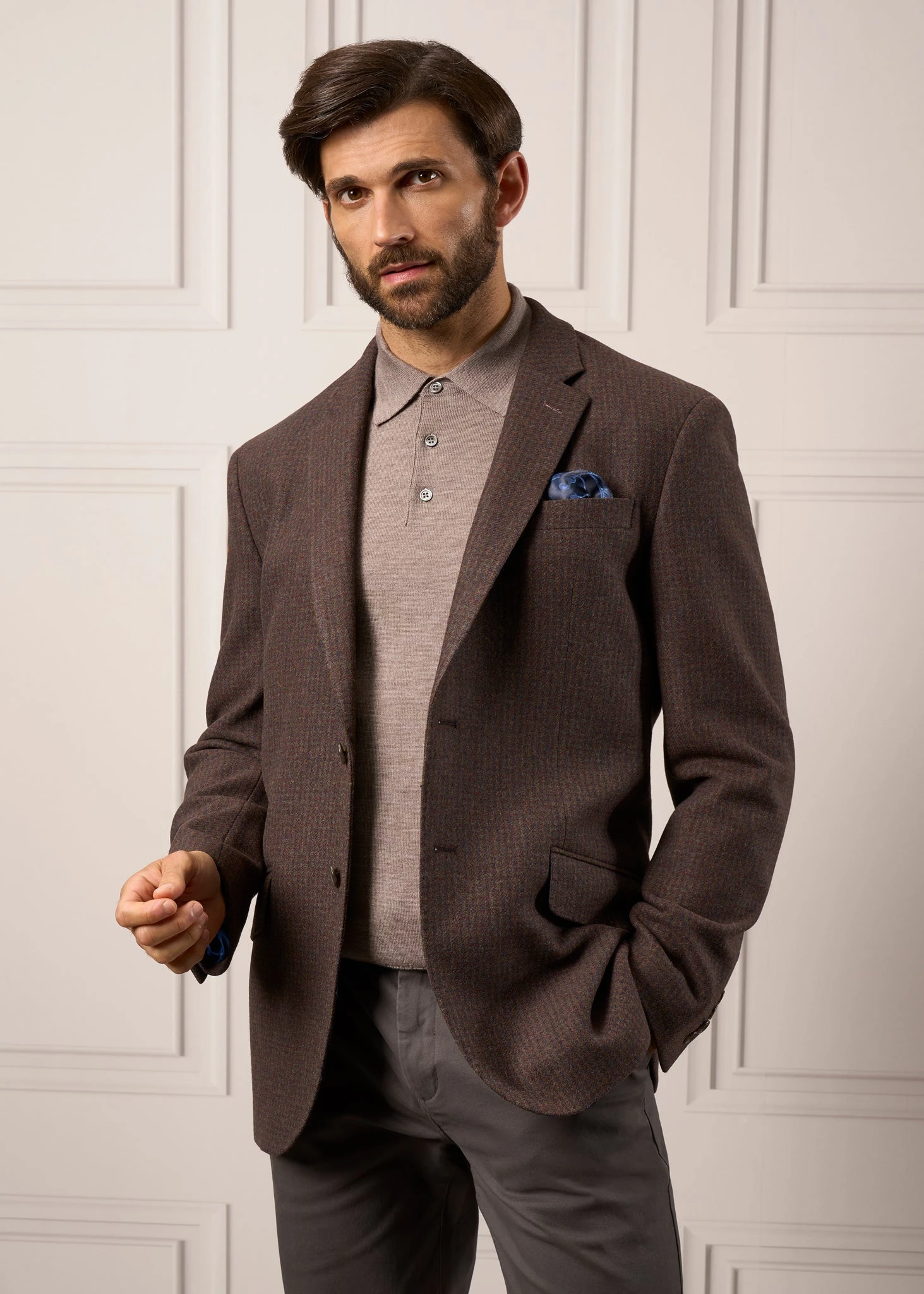 Surrey Tweed Lined Blazer In Bramble - Regular Fit 5 Surrey Tweed Lined Blazer In Bramble - Regular Fit - Image 5